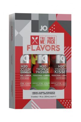 Подарочный набор ароматизированных лубрикантов Tri-Me Triple Pack - Flavors