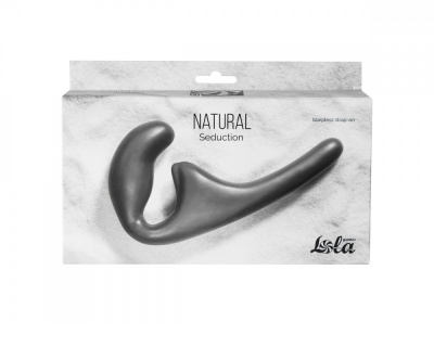 Безремневой анальный страпон Natural Seduction Black 5010-02lola