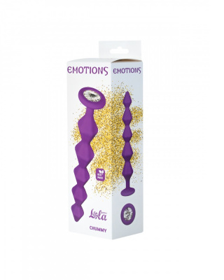 Анальная Цепочка с Кристаллом Emotions Chummy Purple 1401-03lola