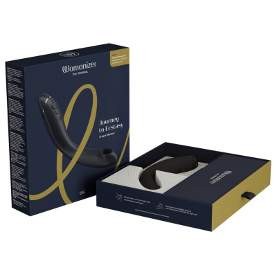 Стимулятор G-точки Womanizer OG c технологией Pleasure Air и вибрацией темно-серый