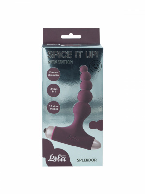Анальная пробка с вибрацией Spice it up New Edition Splendor Wine red 8017-03lola