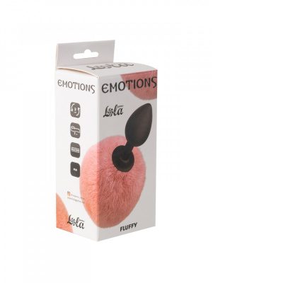 Анальная Пробка с Хвостом Emotions Fluffy Pink 4017-02lola