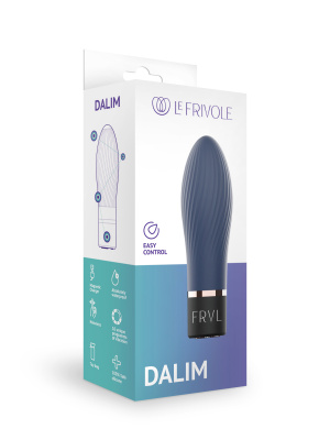 Мини вибратор Dalim, цвет тихоокеанский синий (SOLAR) 